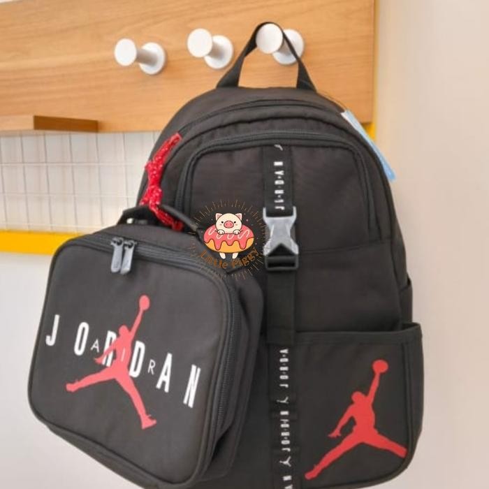 Tas ransel anak Nike jordan backpack with lunbox