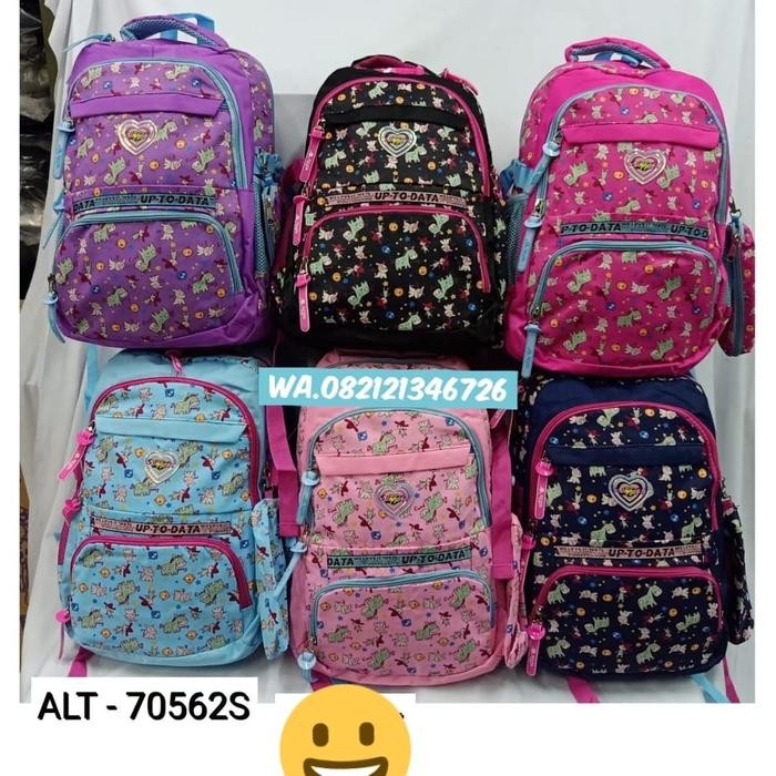 Tas sekolah import tas ransel anak perempuan silver girl by alto ori