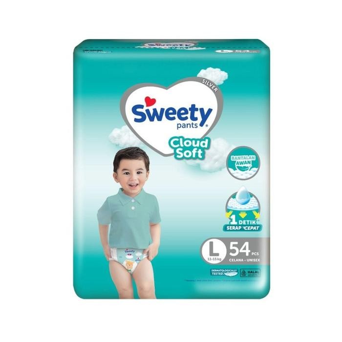 Sweety Silver Pants L54 Sweety L54 Popok Celana Sweety Ukuran L 54 Gratisongkir