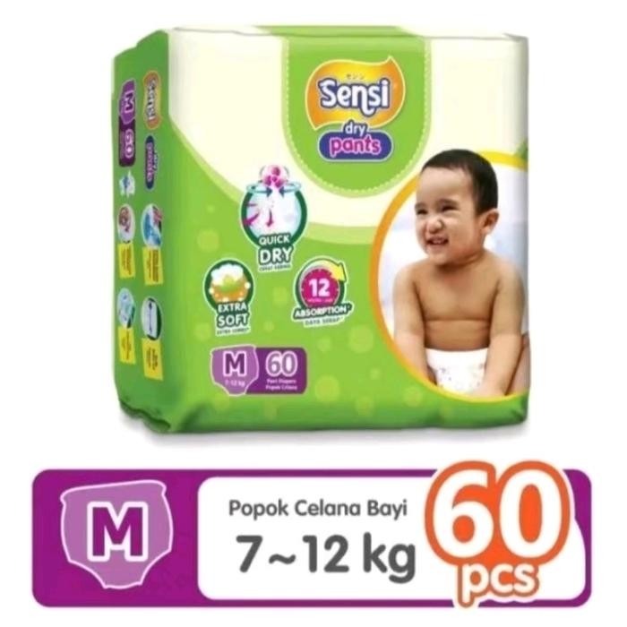 Sensi Dry Pants Pampers Popok Diapers Sekali Pakai Bayi Kering Gratisongkir