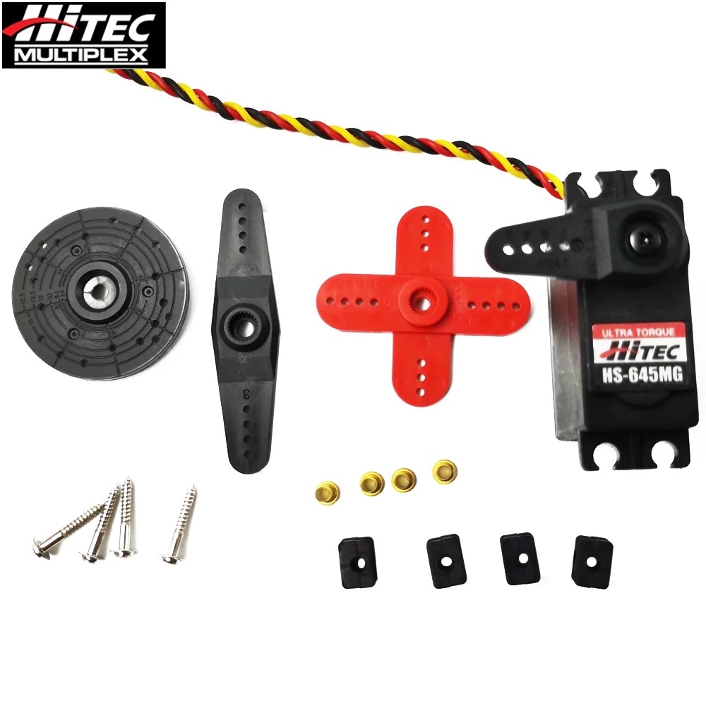 Hitec HS-645MG HS645 Metal Gear Large Torque Standard Servo For 1:10 1:12 RC Plane Truck Crawlers Bo