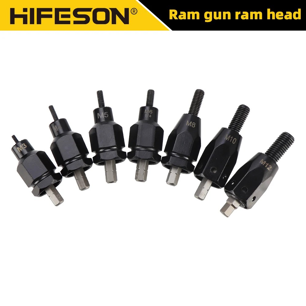 HIFESON M3-M12  Air Pneumatic Rivet nut Gun Electric Quick-Change Head Part for Rivet Guns Tool Acce