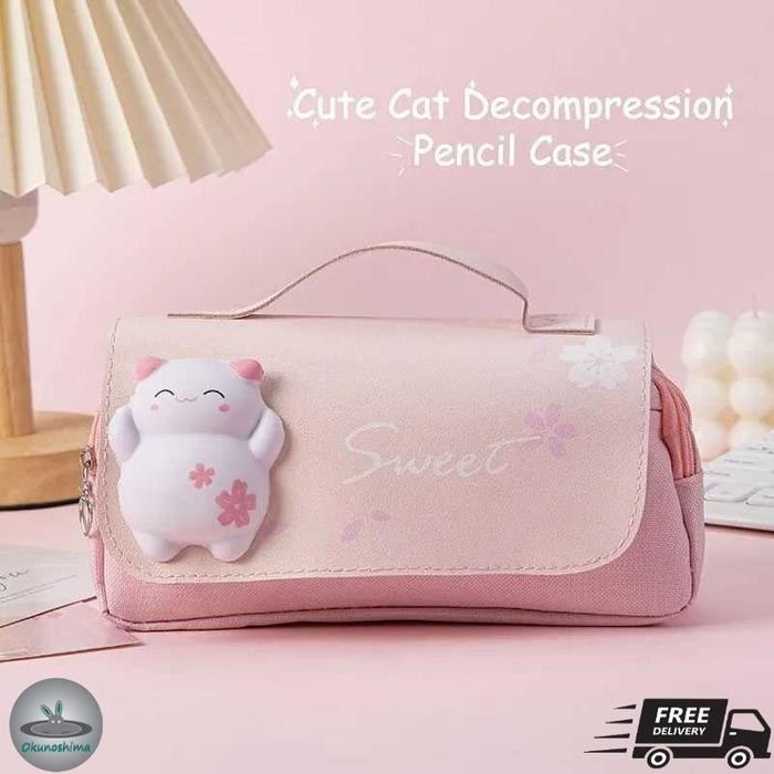 

Cute Squishy Cat Pencil Case Tempat Pensil Kucing Lucu A466