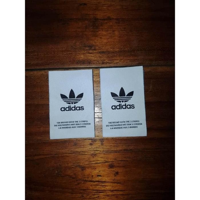 Logo Adidas Kembang Putih Label Tag/ Size Tag/Label Ukuran Adidas