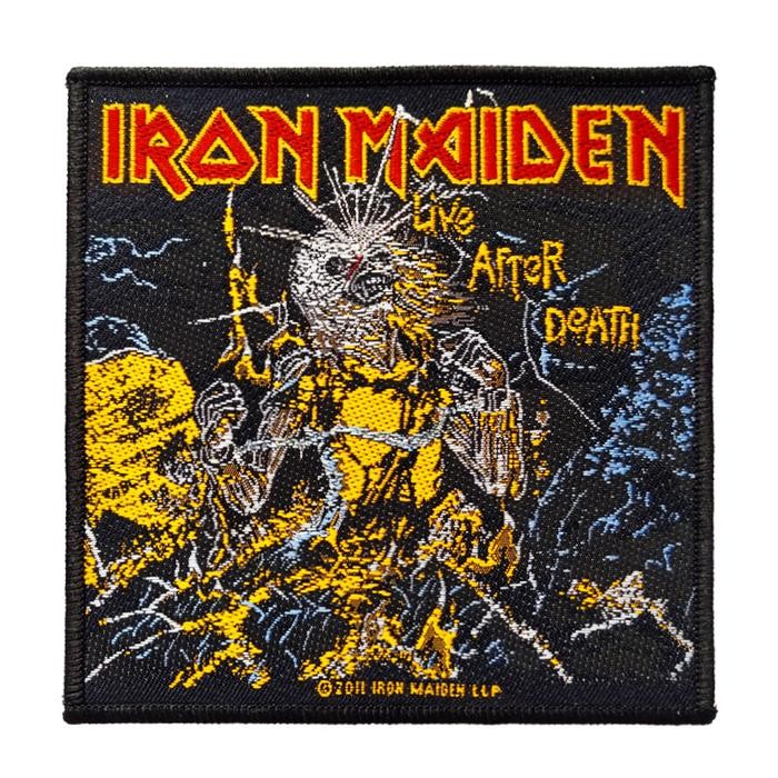 HOT SALE IRON MAIDEN LIVE AFTER DEATH WOVEN PATCH