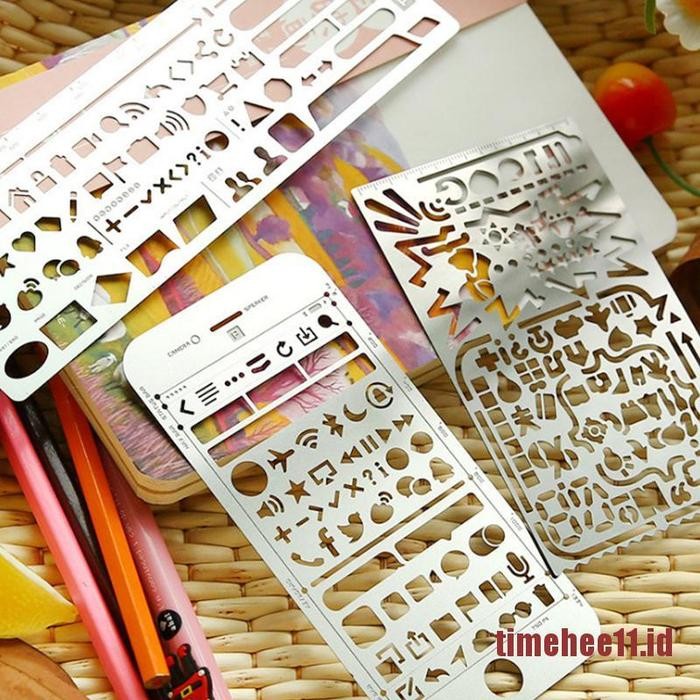 

stencils TIME Multifunctional stainless steel hollow ruler Geometric
