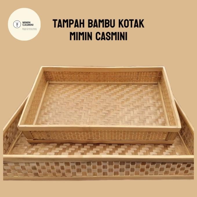 Tampah Tumpeng Anyaman Bambu Kotak / Nampan Bambu Besar #Gratisongkir #Sale #Discount