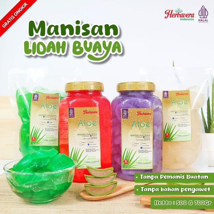 

Manisan Lidah Buaya Aloevera 700 Gram Herbavera