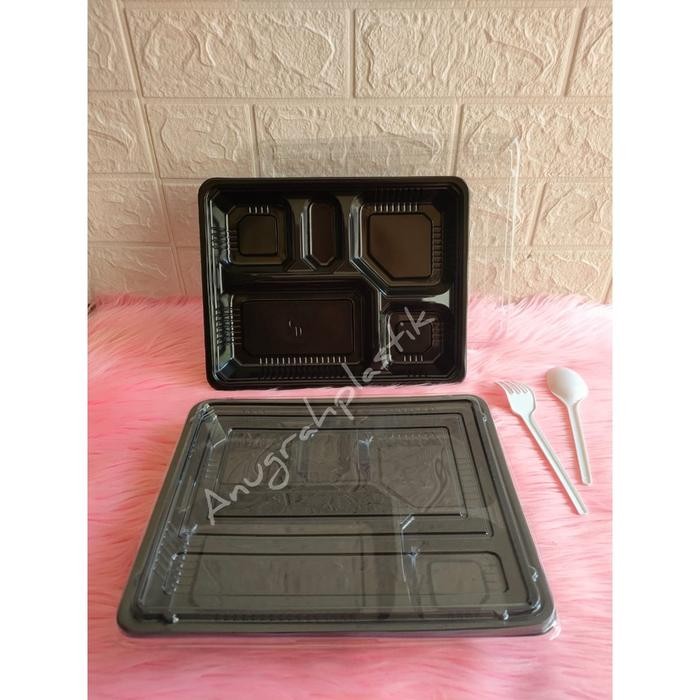 Mika Bento 5 Sekat BESAR / Bento Box 5 Sekat JUMBO (PER PACK)