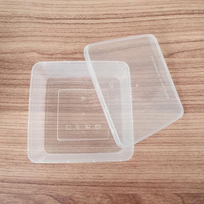 Kotak Plastik 2000ml Thinwall sq Persegi Square 2000 ml box DM