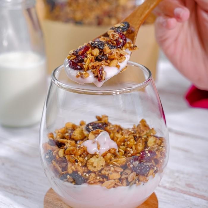 

(Allthebest) Granola real honey 140 gr nutriology sereal makan sehat praktis promo