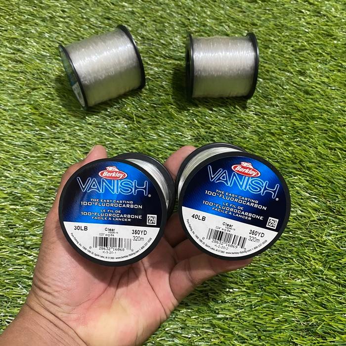 SENAR PANCING BERKLEY VANISH VQS 350YD CLEAR 100% FLUOROCARBON