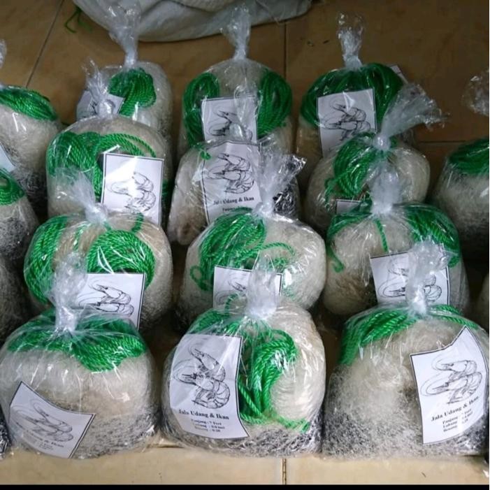 Jala ikan, jala lempar 2 meter bahan senar siap pakai jala udang, jala sungai, jala kali