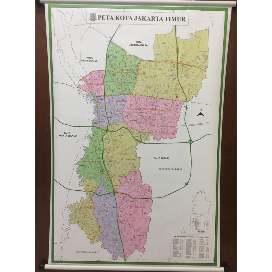 

Peta Kota Jakarta Timur peta lembaran