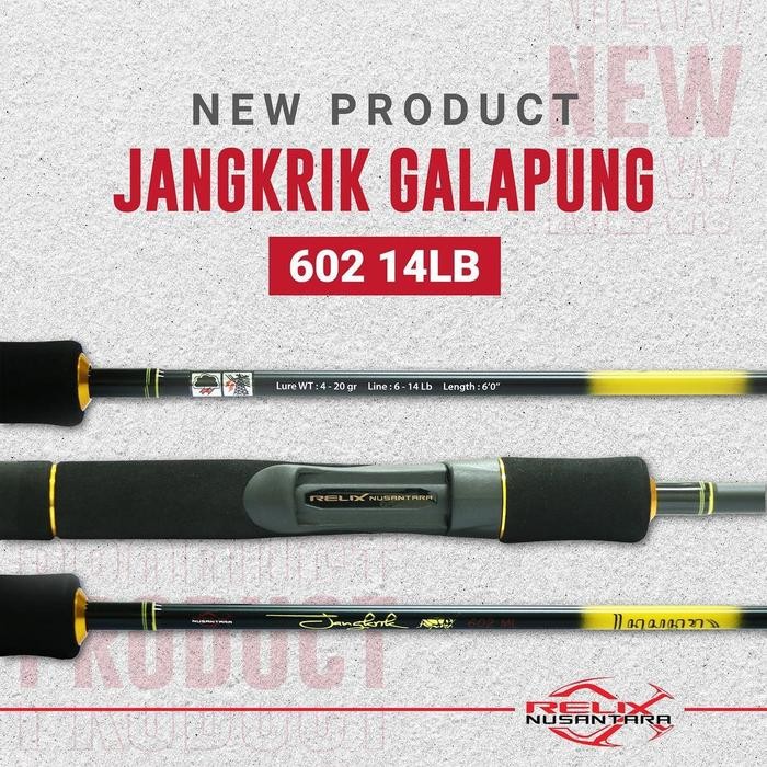 Joran Relix Nusantara Jangkrik 602ML 6-14lbs Galapung Series - Stik Pancing
