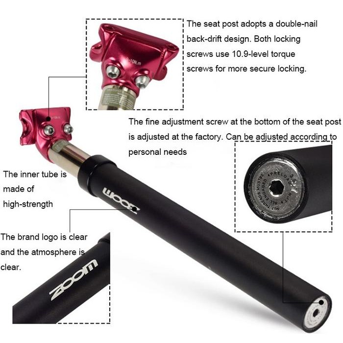 SEATPOST SUSPENSION ZOOM ORIGINAL SEATPOST SUSPENSI SHOCK ABSORBER