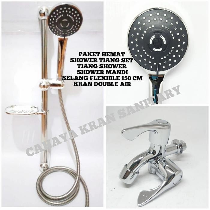 Murah Paket Hemat Shower Tiang Set Lengkap Murah/Tiang Shower Set Kran Sower