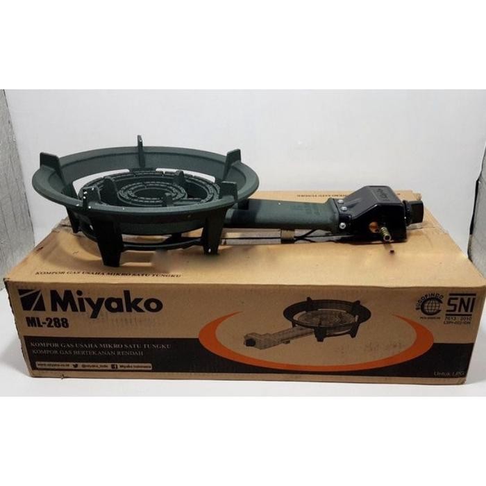Miyako Kompor Gas Komersil Ml288 Ml-288 Ml 288 Low Pressure 1 Tungku