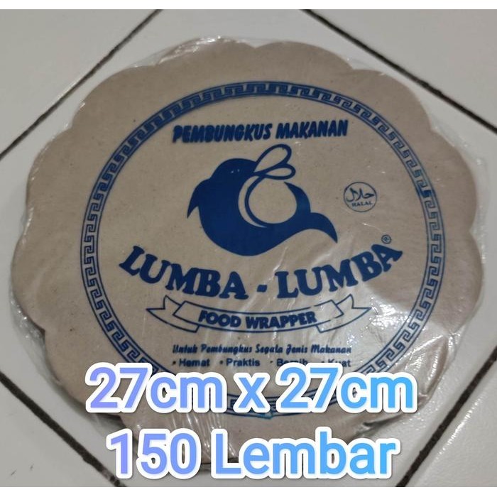 Kertas Bunga Alas Piring Rotan 27cm Kertas Nasi Bulat