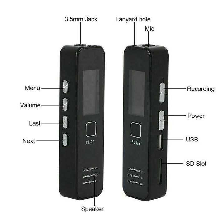 Perekam Suara Audio Digital Mini Voice Recorder 32GB Alat perekam mini