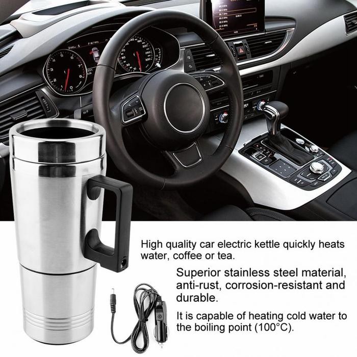 mug gelas stainless car mug pemanas mobil mug gelas pemanas elektrik