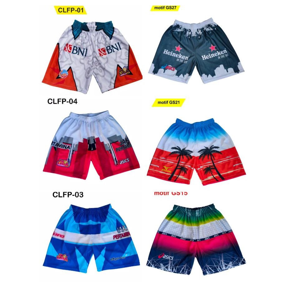 celana volly full printing kolor volly