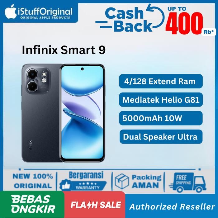 

(Expert) Infinix Smart 9 4/128GB Garansi Resmi