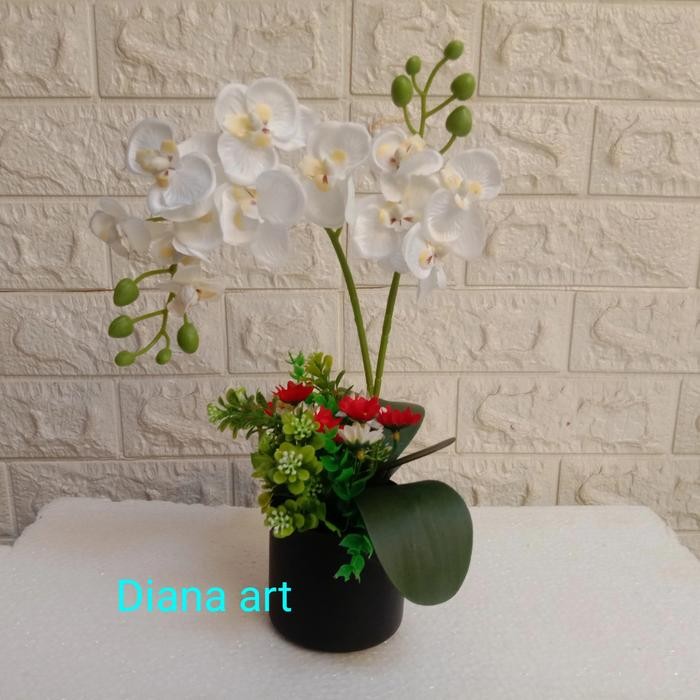bunga anggrek#anggrek palsu#anggrek hias plastik#anggrek artificial#