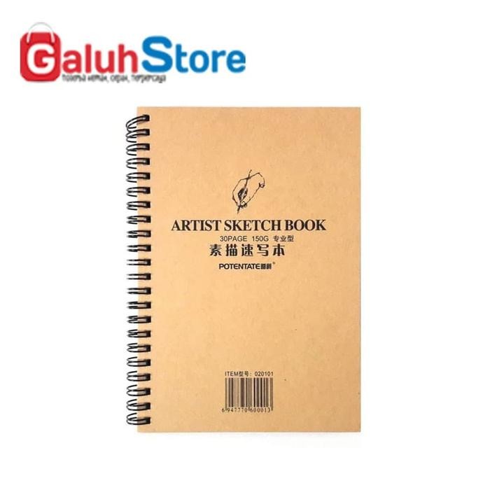 

POTENTATE ARTIST SKETCHBOOK / SKETSA 150GSM - PROF SPIRAL SKETCH PAD KODE 1379