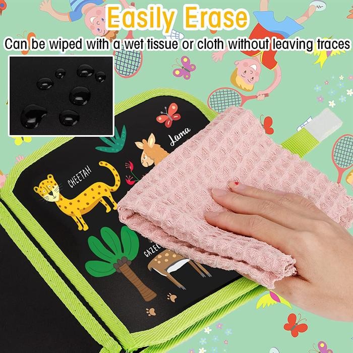 

BUKU GAMBAR PORTABLE AJAIB BISA DIHAPUS 14 HAL FREE TISU & 12 PEN KODE 667