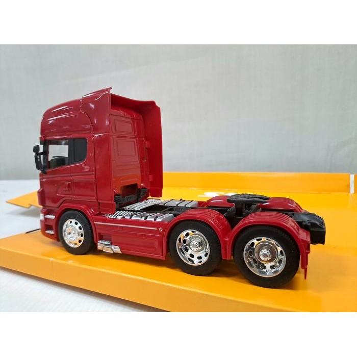 BEST SELLER DIECAST MINIATUR MOBIL TRUK SCANIA V8 R730 - DIECAST TRUCK WELLY MERAH TERMURAH