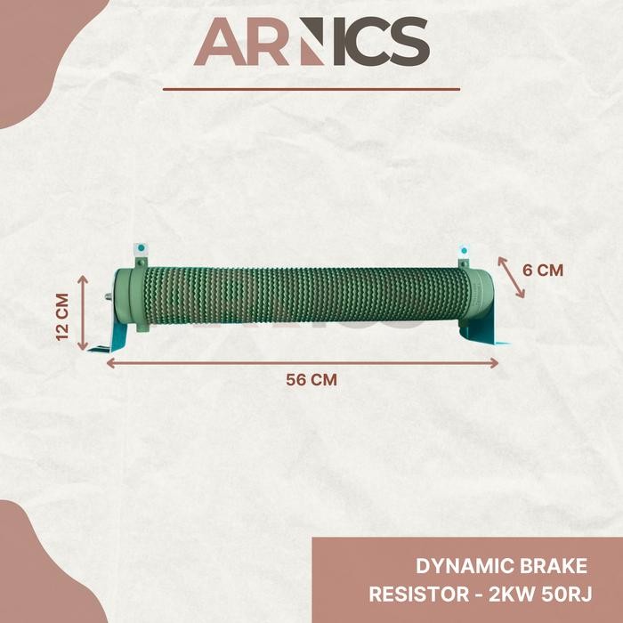 Braking Resistor 2000 Watt 50 Ohm / Dynamic Brake Resistor 2KW50RJ