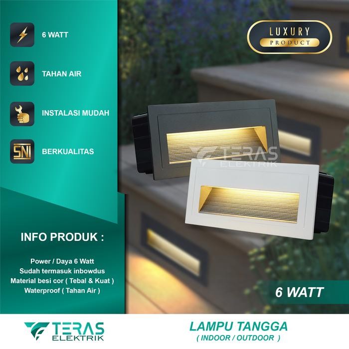 Lampu tangga led 6 Watt step light outdoor indoor
