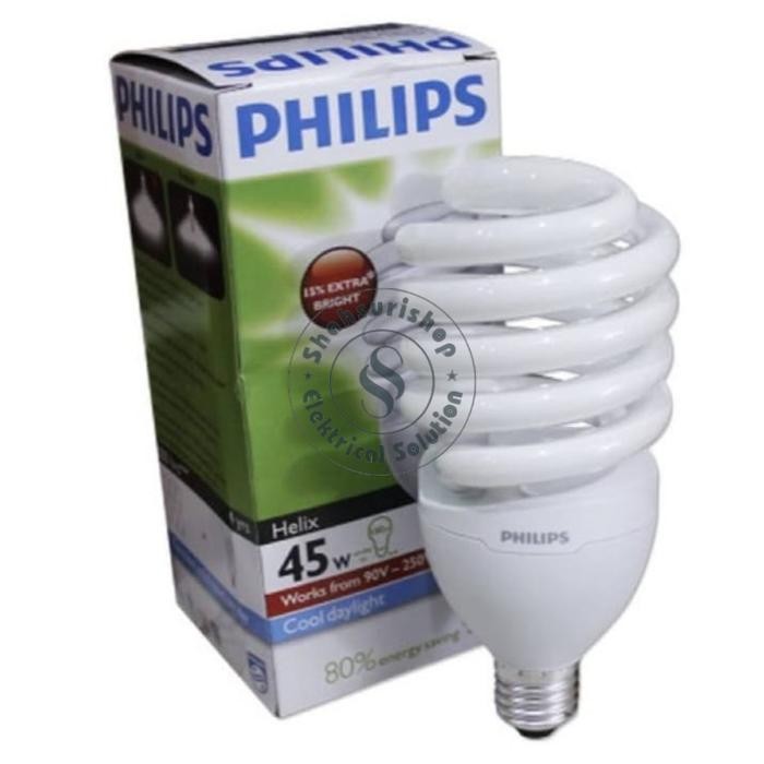 PHILIPS LAMPU HELIX SPIRAL 45 WATT