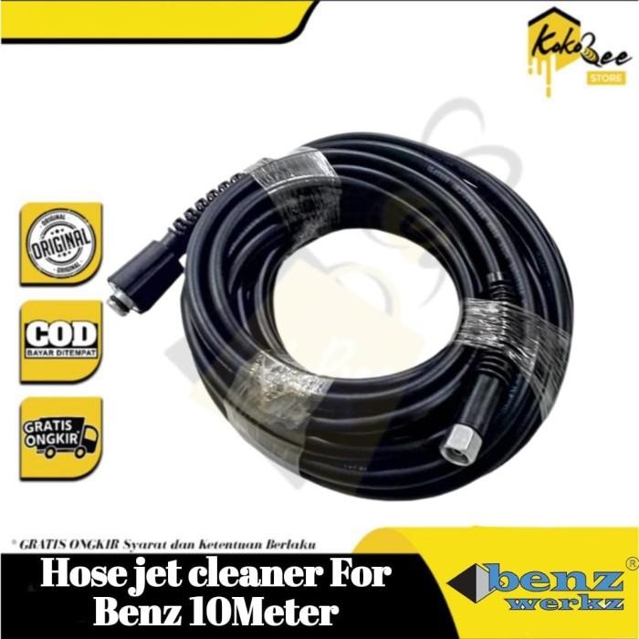 BENZ WERKZ Hose jet cleaner 10 meter / Selang high pressure jet cleaner for BENZ BZ-8570, BZ-8555,