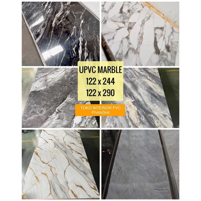Panel Dekoratif Marmer Panel Marmer PVC 1.22 X 2.44
