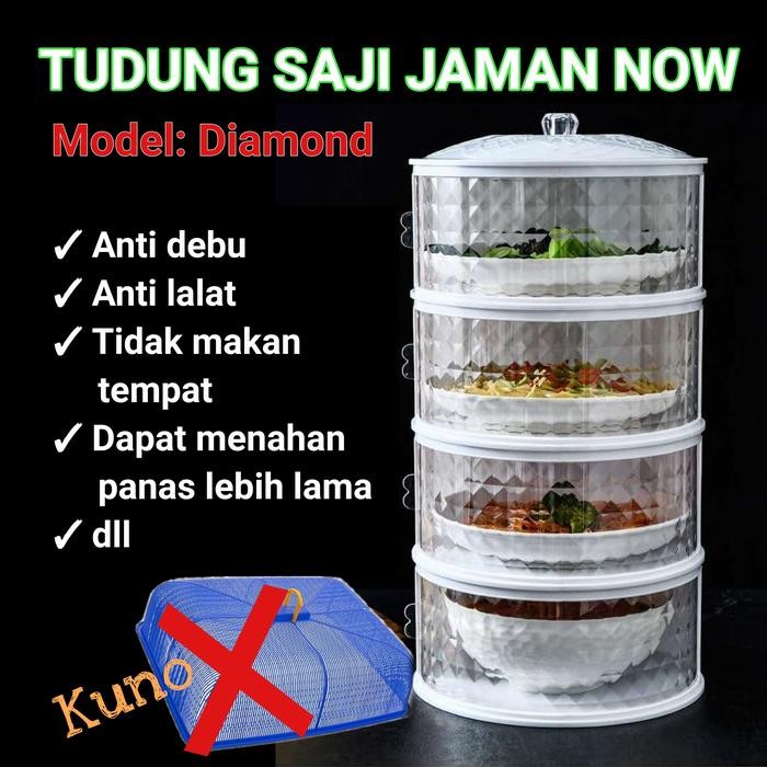 PREMIUM TUDUNG SAJI SUSUN 4 TRITU DIAMOND