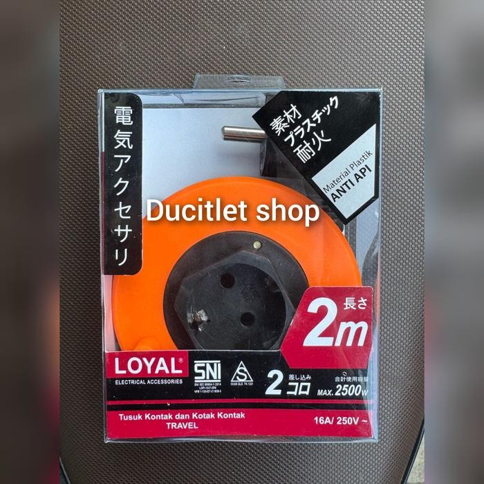 PREMIUM Box Kabel Roll listrik Travel Charger Mini Portable Stop Kontak Hp SNI