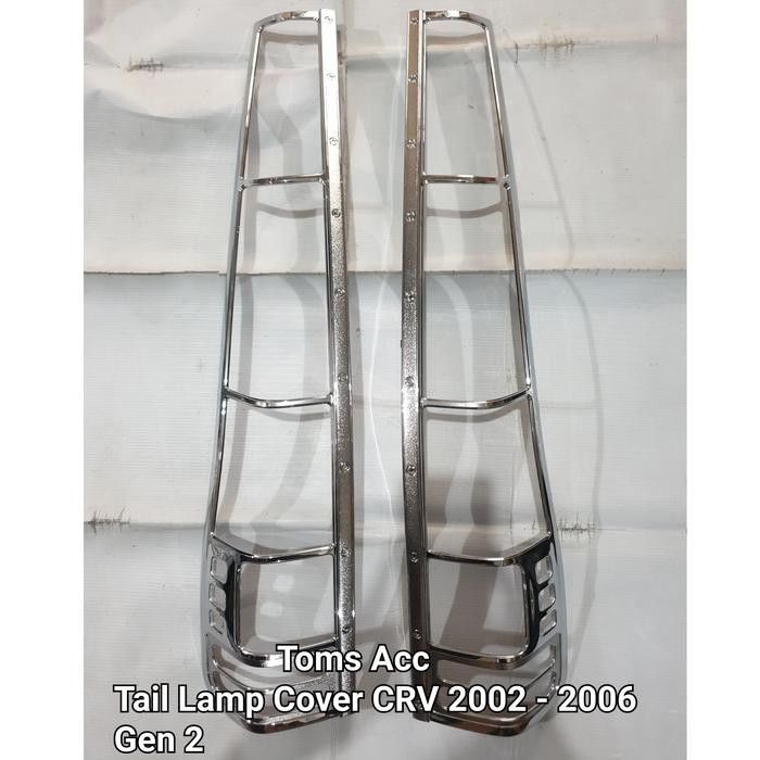 PREMIUM Tail Lamp Cover CRV 2002 2004 Gen 2 Garnish Lampu Belakang Krom