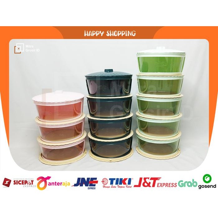 PREMIUM TUTUP SAJI/TUDUNG SAJI WARNA 3 SUSUN/4 SUSUN/5 SUSUN