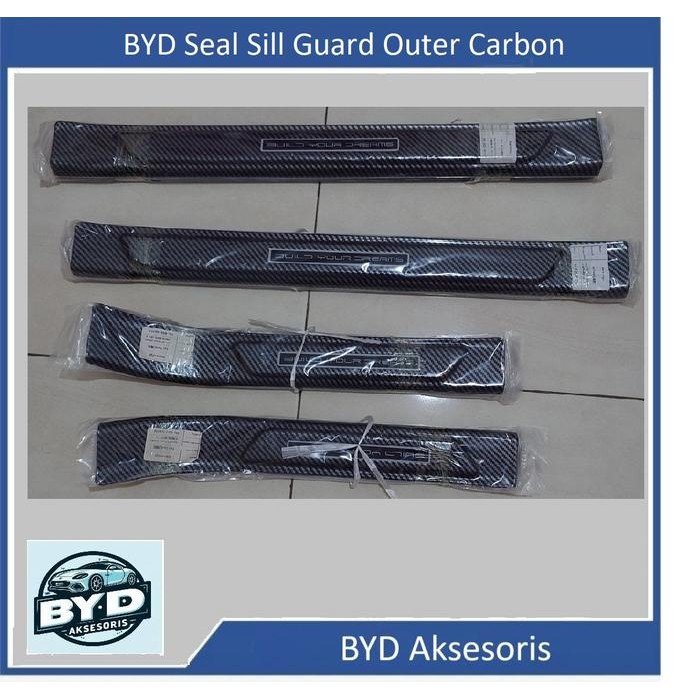 PREMIUM BYD Seal door sill plate outer / alas kaki pintu mobil