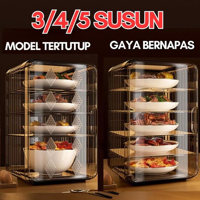 PREMIUM CODTudung Saji Makanan Susun/Tudung Saji Lauk Tingkat Lemari/Tudung Saji Lauk Anti