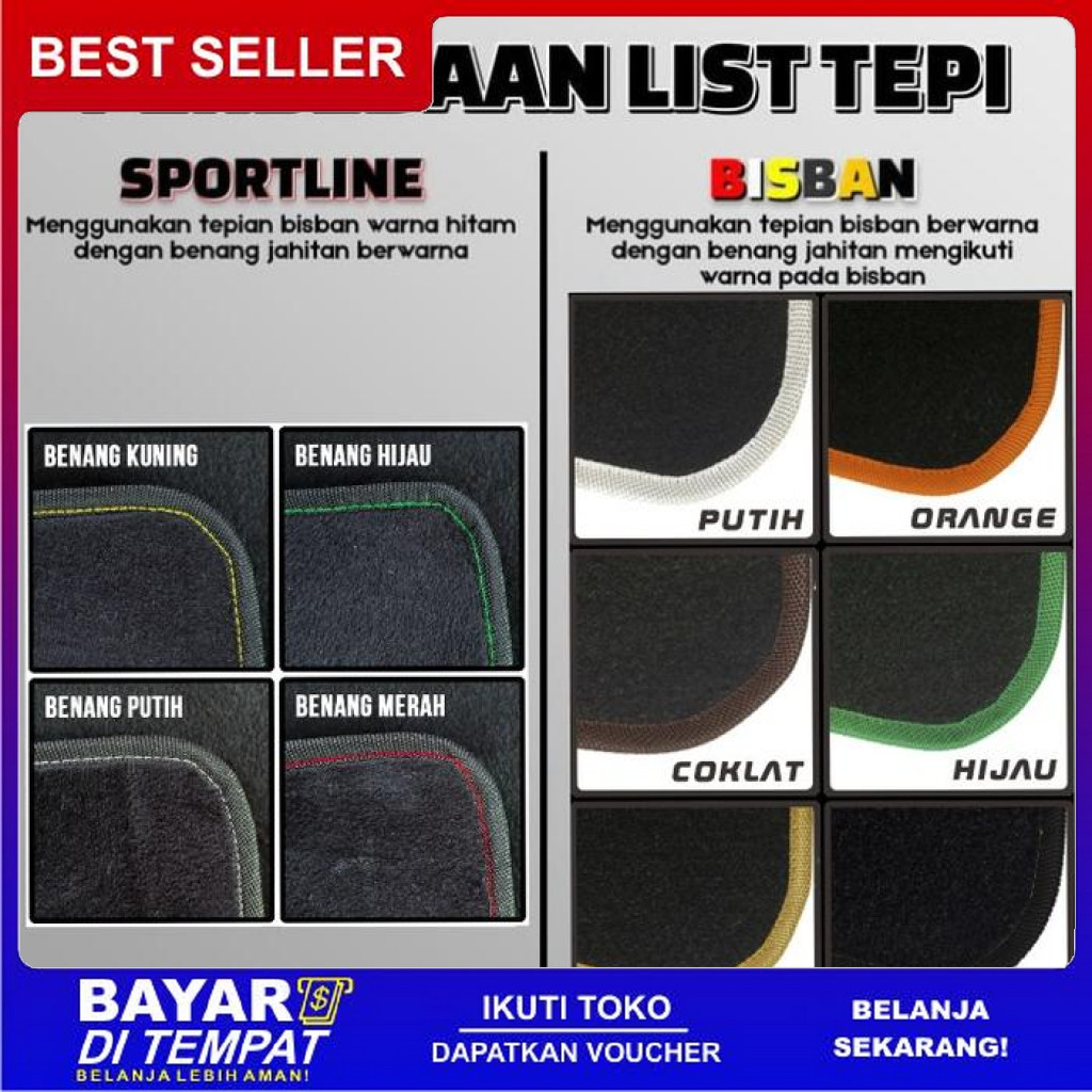 FREE ONGKIR AKSESORIS INTERIOR MOBIL HONDA NEW JAZZ GK5 2014-2022 UNTUK KARPET ALAS PELINDUNG