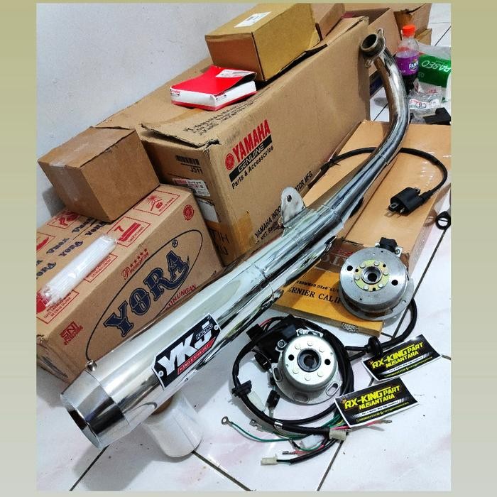 PREMIUM Knalpot RX King YKJ Standar Racing Chrome Super Garing Original