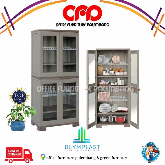 PREMIUM lemari piring rak piring tempat penyimpanan piring olymplast okl jumbo