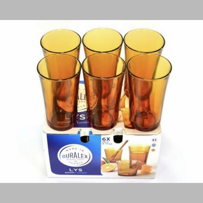 PROMO GELAS DURALEX AMBER TUMBLER 28cl (6 pcs)