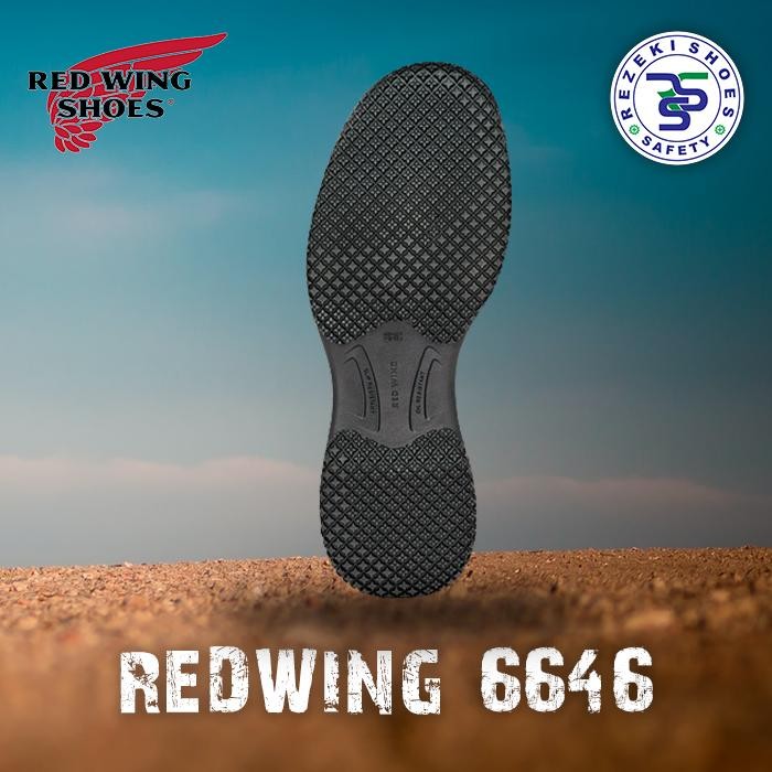 Sepatu Redwing 6646 Hitam Original - Shoes Redwing 6646 Black Original - Sepatu Safety