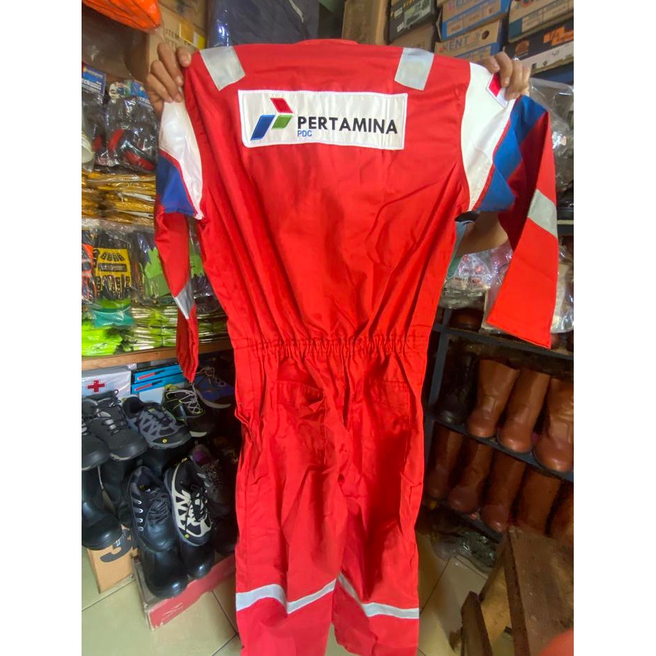 Nomex Pertamina Merah 6 Oz Seragam Pertamina Coverall Pertamina Nomex