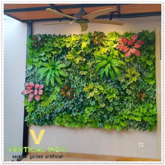 BEST SELLER vertical garden sintetis-dekorasi dinding artificial-bunga plastik