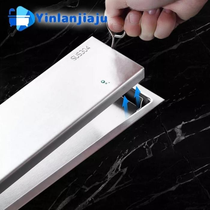 Smart Floor Drain Panjang Stainless SUS 304 /Floor Drain Panjang